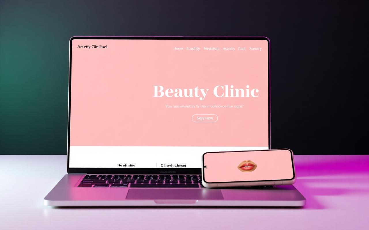 Exemplo de site: Studio de Beleza Clean